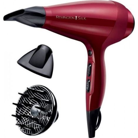 Seche Cheveux Seche-Cheveux Remington AC9096 Silk Ionique Grille Céramique Protéine de Soie, Moteur AC Professionnel, Fonction turbo 2400W (1/5)