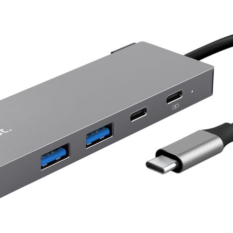 Trust 26062 hub di interfaccia USB tipo-C Grigio