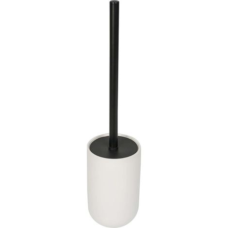 Sapho Chloé - Escobilla de WC de pie, blanco mate/negro CH028