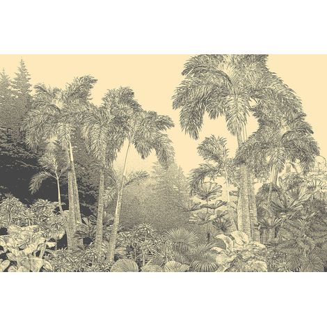 Papier peint panoramique - Forêt Tropicale - 130 cm x 87 cm (1/2)