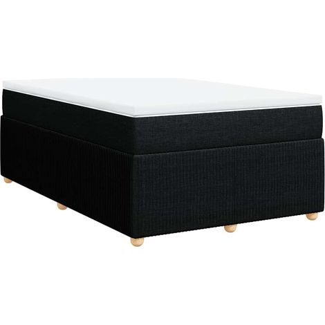 Maison Exclusive - Boxspringbett mit Matratze Schwarz 120x200 cm