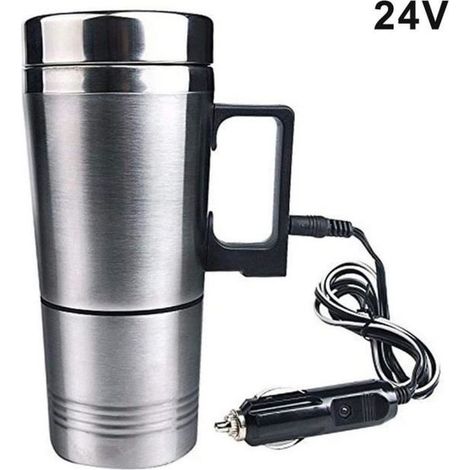 Bouilloire électrique,Tasse chauffante pour voiture, 300ML, 12V-24V, avec câble allume-cigare - Type 24V