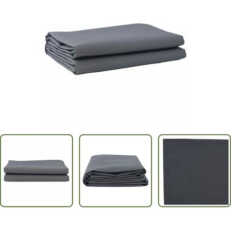 Polyester Canvas -  Markisenersatz Anthrazit 1000 x 160 cm Polyesterleinwand