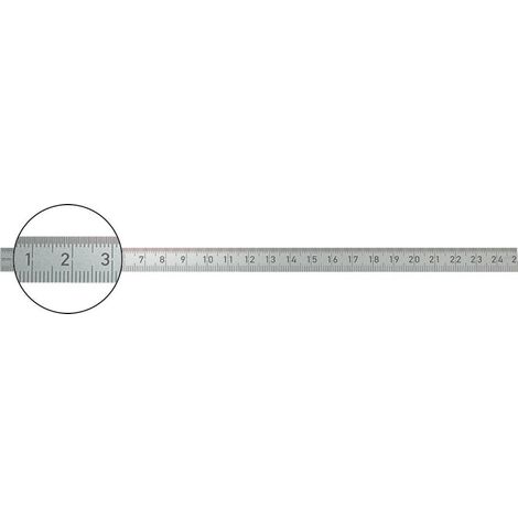 FORMAT Biegsamer Stahlmassstab 200x13mm rostfr. (1/4)
