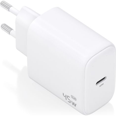 AISENS - CARGADOR GaN 45W, 1xUSB-C PD3.0, BLANCO
