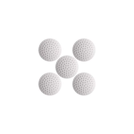 Bloque Porte Protecteur de Silicone Autocollant, Boutée de Porte Adhesive, Door Stopper, PareChocs de Poignée de Porte Blanc 5 Pièces (1/4)