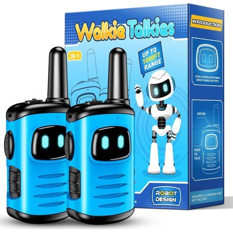 2 Talkie Walkie, Léger 81g, Portée 300m, Contrôle Simple, Jeu Extérieur Enfant 3-10 Ans (1/5)