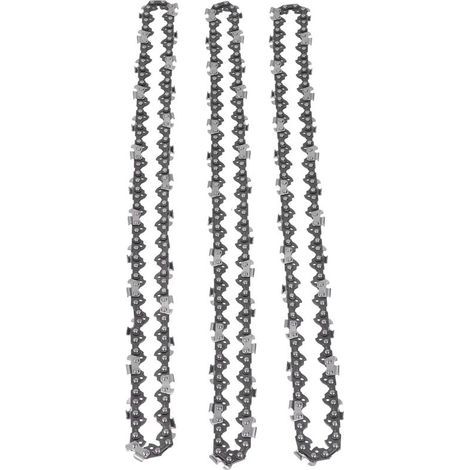 Chaîne de tronçonneuse, 3 pièces, partie universelle, pas de 3/8 pouces, 1.3mm, épaisseur de dent de guidage central pour artisan 16 pouces 56DL (1/5)