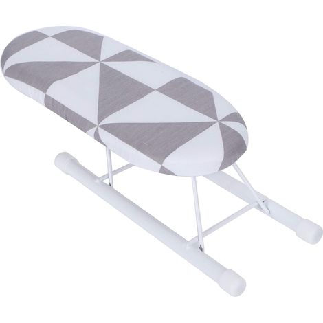 Mini Planche à Repasser Pliable en Coton pour Manches et Collets à Domicile, Modèle Compact et Léger avec Design à Carreaux (1/5)
