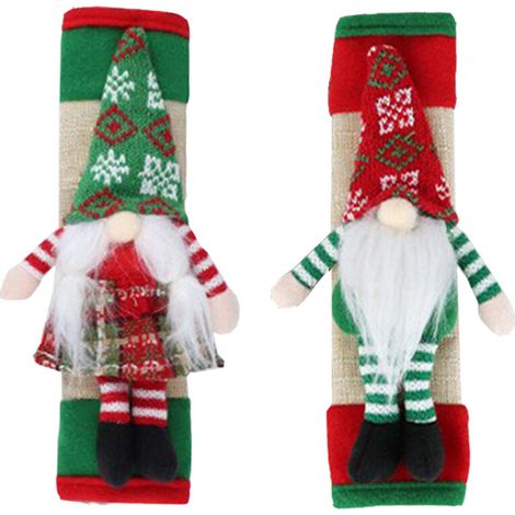 Jeffergarden Gants de protection pour poignées de réfrigérateur, décorations de Noël pour la maison-DOU