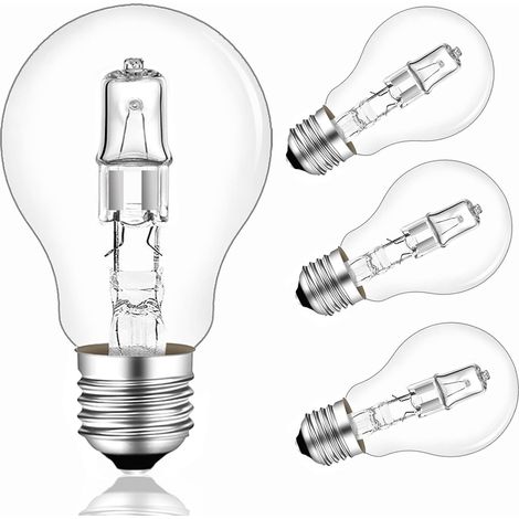 E27 42W Dimmable, Ampoule Globe A55 Blanc Chaud haute luminosité, 42W - 2700K - Lot de 4 - E27 (1/5)