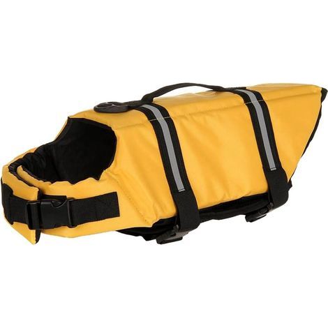 Verstellbare, reflektierende Sommer-Schwimmweste für Hunde (gelb, XXS) (1/5)