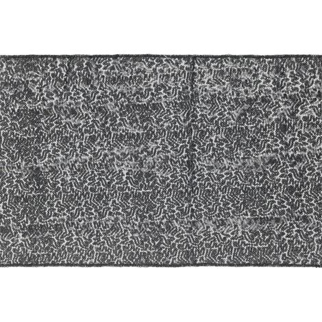 Camino de mesa de lentejuelas, negro, 0,3 x 5 m