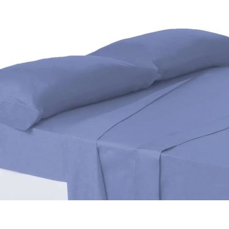 Taie d'oreiller (set de 2) - JUANIO - 85 x 45 cm - Bleu - Polyester-coton 114 g/m² - Anti-acariens