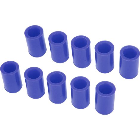 Bouchons silicone bleus 12mm, 10 pièces pour durites d'admission auto, embouts obturateurs à visser, protections de tuyau vide, capuchons d'extrémité étanches. (1/5)