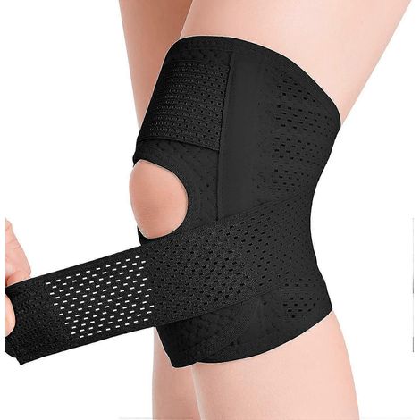 Genouillère avec stabilisateurs latéraux soulageant les douleurs au genou dues aux déchirures du ménisque, aux lésions du LCA et du LCM, à l'arthrite et aux douleurs articulaires. Genouillère respiran (1/5)