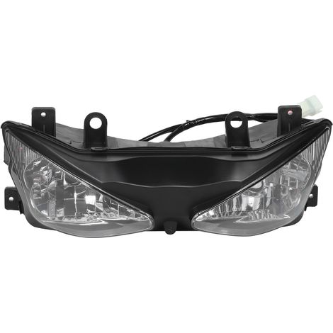 Motorradscheinwerfer-Linsen- und Abdeckungsbaugruppe, kompatibel mit Kawasaki Ninja ZX6R 2003-2004 (1/3)