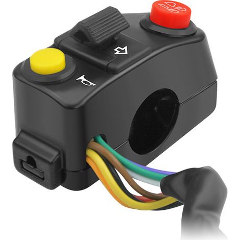Neues Motorradzubehör: Dreifunktionsschalter für Scheinwerfer, LED-Blinker und Hupe. (1/3)