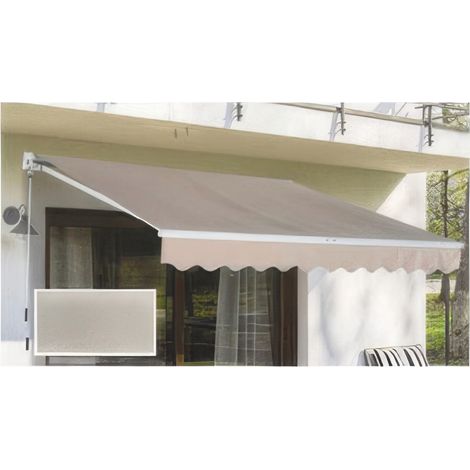 Store Banne Motoris� � Bras 295 x 200 cm 230V 198 W Motif P2025 avec T�l�commande