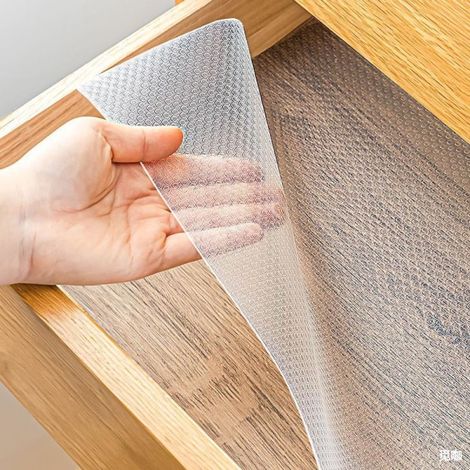 Dessous de tiroir anti-huile et anti-moisissure, tapis imperméable pour placard et armoire à chaussures, protection étanche pour cuisine, adhésif résistant à l’eau et aux graisses, 60x5 cm (1/5)