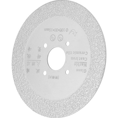 Disque de polissage diamanté pour brasage, coupe et meulage du marbre et de la céramique, 100 x 20 x 15 mm (1/5)