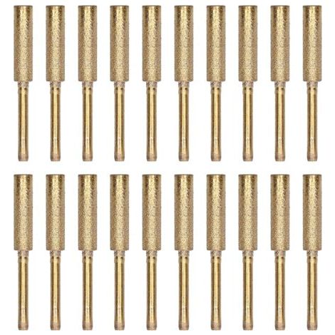 Affûteur de tronçonneuse, tête de meulage, lime rotative, ensemble d'outils d'affûtage, KitGold 5.5mm, 20 pièces (1/5)