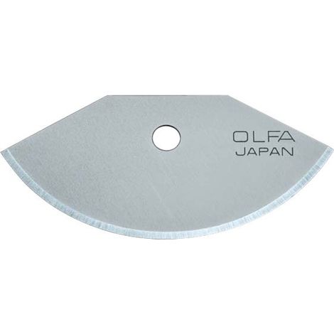 OLFA TCB-1 PACK DE 3 CUCHILLAS SEMICIRCULARES 39X18,5X0,3 MM PLATEADAS