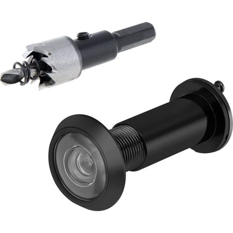 Irovami Miroir porte cuivre 220° – 16mm, 1-3/8″ à 2-1/6″ – Idéal pour porte, fenêtre, sécurité (1/5)