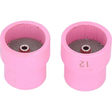 2-teiliges WIG-Schweißbecher-Set 12/14 Keramikdüse für WP9/17/18/20/25/26 (Rose) (1/5)