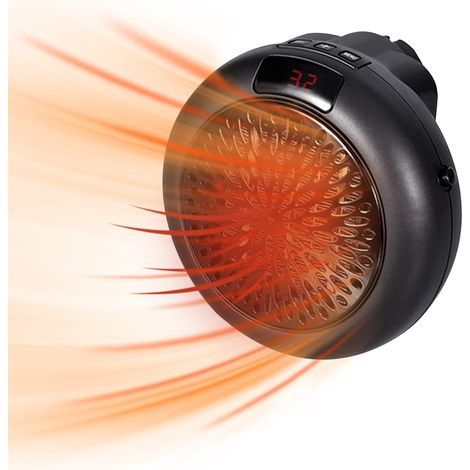 Radiatore a ventilazione forzata da parete elettrico compatto – Telecomando intelligente – Controllo termostatico – Protezione contro il surriscaldamento – Per bagno e camera da letto (1/5)