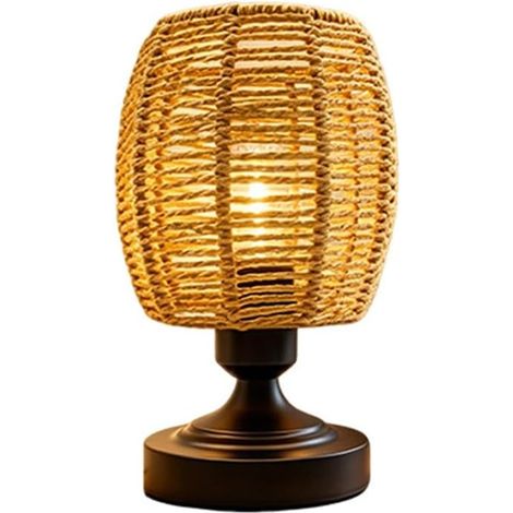 Abat-Jour en Corde de Papier Lampes Table Rechargeables par USB à (1/5)