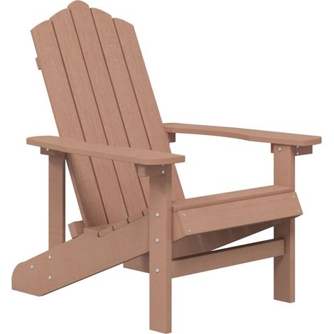 Maison Exclusive - Adirondack-Gartenstuhl HDPE Braun (1/5)