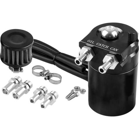 Depósito universal para aceite de coche, con filtro deflector, 300 ml (negro), TAO (1/5)