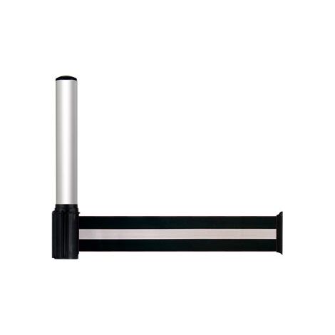 Réhausse pour poteau Alu anodisé avec sangle Noir/Argent 3m x 100mm - 2034111