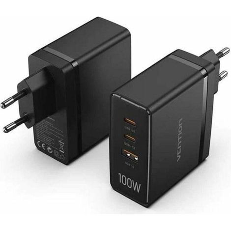 Vention FEGB0-EU caricabatterie auto nero 100W rapido