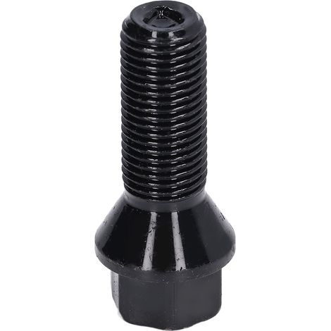 Boulon de Roue en Acier Noir M14x1.5 Remplacement pour Série 1, 2, 3, 5, 7, X1, X3, X5, X6, Modèle 525, Fixation de Jante (1/5)