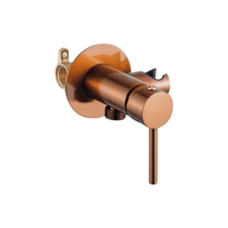 FugaFlow Eccelente Robinet mélangeur bidet Acces - avec support de douchette - cuivre brossé
