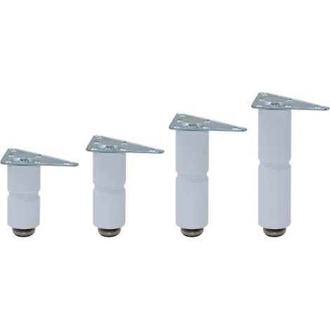 Piedino Legno Bianco Cm.12