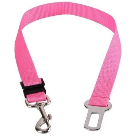 Chien ceinture de sécurité de voiture Ceinture de sécurité Ceinture de sécurité réglable chien rose (1/4)