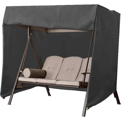 (223 x 152 x 183 cm) Black Swing Cover, Garden Swing Cover, Oxford Waterproof Swing Cover, Outdoor Swing Cover, UV Protection Cover, YMYNY (1/3)