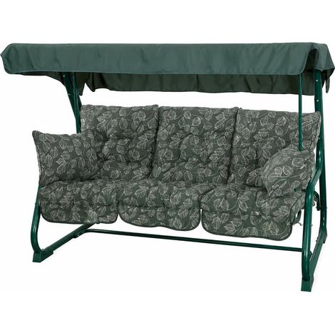 Pendulum 3 Seater Bed Garden Hammock Aspen Leaf - L190 x W114 x H160 cm