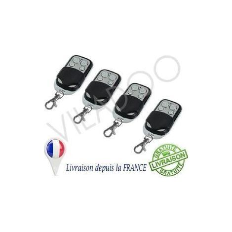 4pcs Télécommande Universelle Portail SECage Alarme à Porte-clé---SEC
