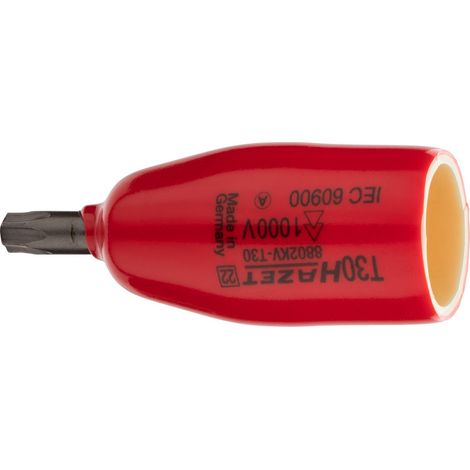 Hazet Schraubendreher-Steckschlüsseleinsatz, schutzisoliert 8802KV-T30, 3/8 (10 mm) Vierkant hohl, Innen TX Profil, SW T30 (1/5)