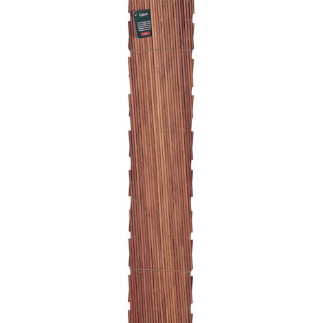 Enrejado de bambú bicolor extensible de 1 x 2 m - natural - soporte para plantas trepadoras NORTENE