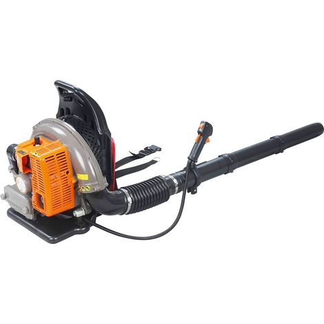 Gt Garden – Souffleur thermique 65 cm3 – Vitesse d'air 335 km/h – Harnais dorsal rembourré – Réservoir 2.1 litres pour travail prolongé