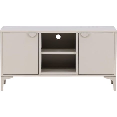 Piring meuble tV 2 portes, 2 étagères beige. (1/5)