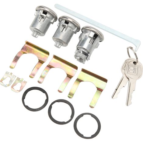 Kit de serrure de coffre avec clé et poignée, installation facile, correspondance parfaite 654394765282, remplacement pour Chevrolet (1/5)