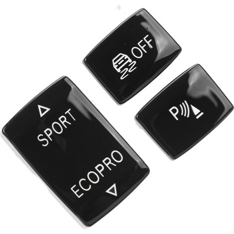 Kit di pulsanti del cambio neri per 6131 9252 912 1 con funzione sportiva antiscivolo ESP.