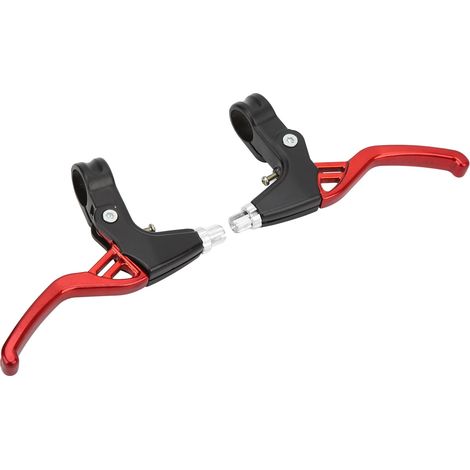 Fahrradbremshebel aus Aluminiumlegierung, einfache Montage, Zubehör für Mountainbikes und Falträder, rot (1/5)