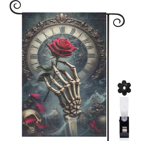Drapeau de jardin décoration pour maison de campagne toile lavable double face 30 x 45 cm pour jardin maison (1/5)
